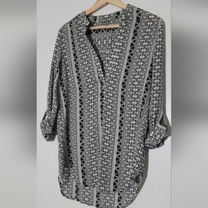 Geometric Tunic Blouse